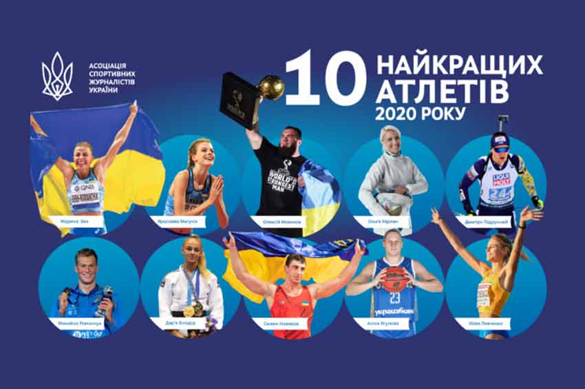 Десятка найкращих атлетів України 2020 року