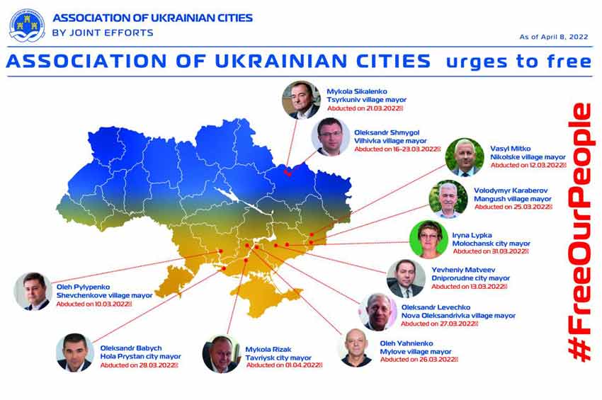 11 очільників громад перебувають у полоні російських окупантів 