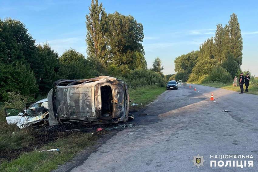 В аварії загинула сім’я з Нетішина: поліцейські затримали водія, причетного до ДТП