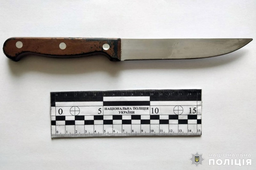 На Шепетівщині жінка кухонним ножем ледь не вбила свого співмешканця