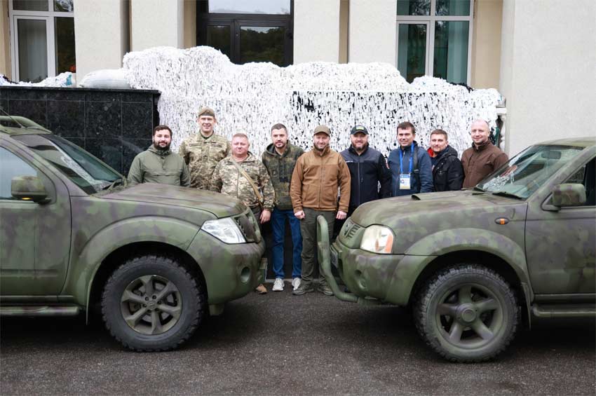 Чергову допомогу нашим військовим передали представники кіноіндустрії