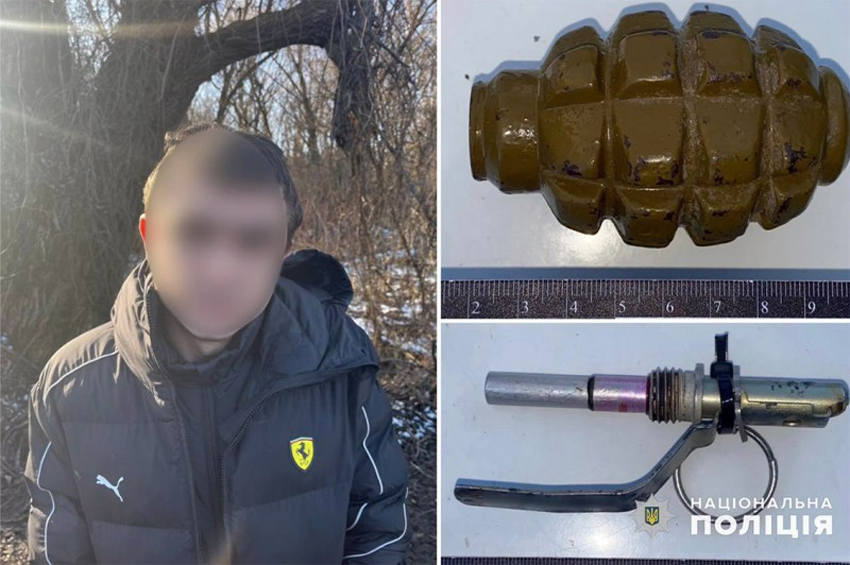 У Хмельницькому затримали чоловіка, у якого виявили гранату