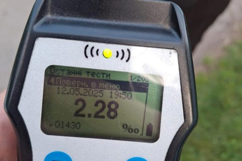 2,28 проміле алкоголю в крові: на Шепетівщині п'яний водій намагався відкупитися від поліцейських