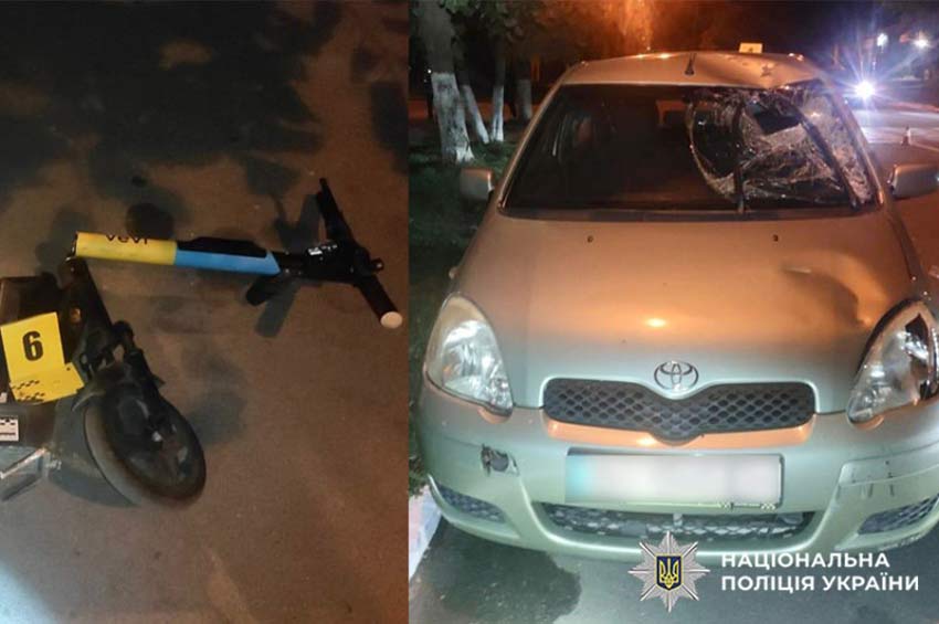 В ДТП у Волочиську травмувався 16-річний водій самоката