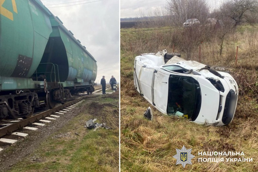 У Старокостянтинівській громаді мікроавтобус зіткнувся з локомотивом 