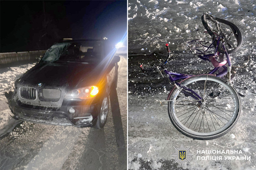 На Полонщині п’яний водій BMW на смерть збив 17-річного велосипедиста